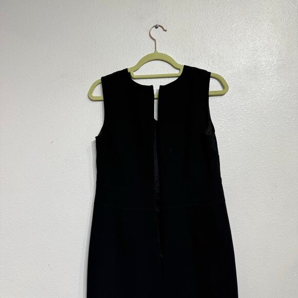 Ann Taylor Loft Black Sleeveless Mini Sheath Dress Sz 4P - Picture 8 of 10